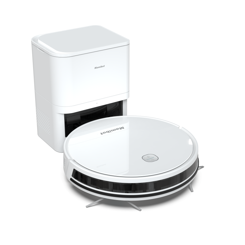 Mamibot Exvac700S robot vacuum cleaner, gyroscope navigation robot with self-emptying charge station
